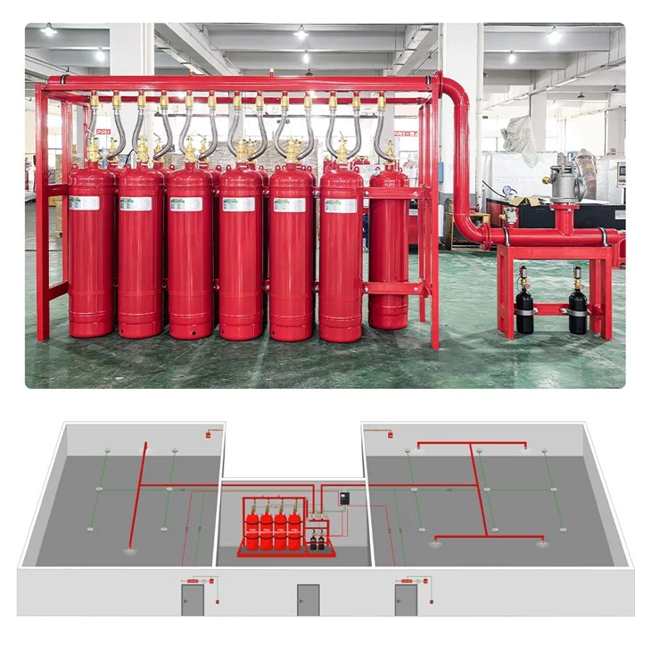FM200 Fire System For Hospital Electrical Room Medical Facility Novec1230 Fire System Solution Design Fire System Manufacturer best